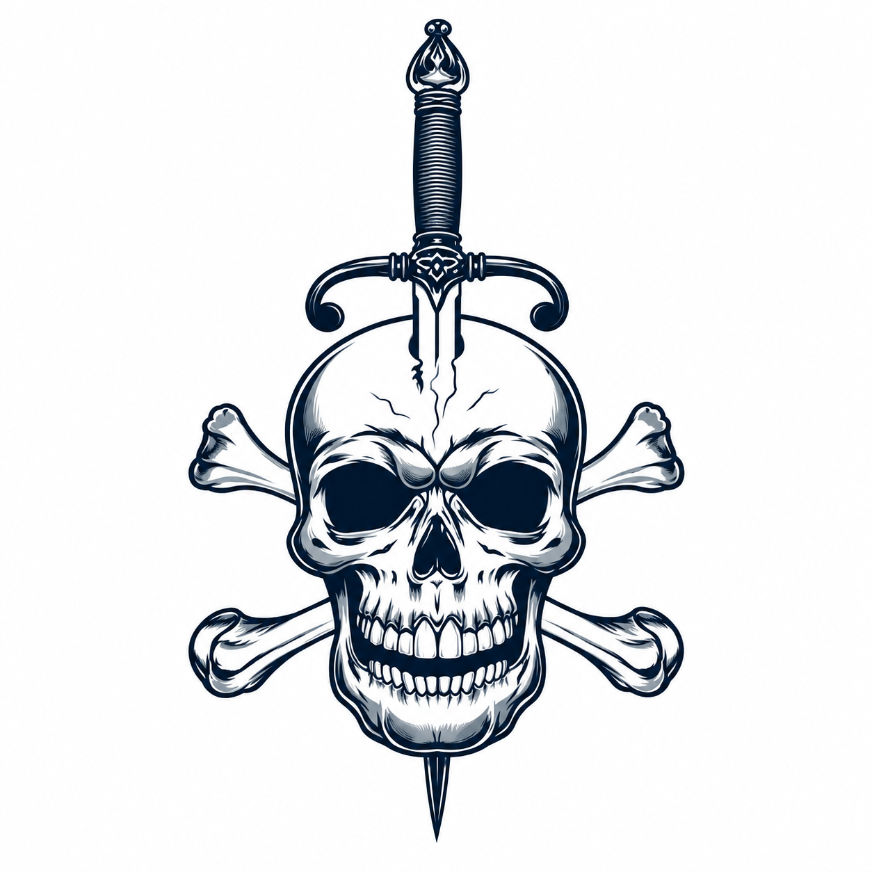Brotherhood Blade Works skull and dagger mark